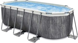 Intex kit Piscine Tubulaire baltik Ovale (l) 4,00 x (l) 2,00 x (h) 1,22m