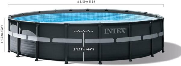 Intex kit Piscine Ultra XTR Ronde Tubulaire (ø) 5,49 x (h) 1,32m – Image 3
