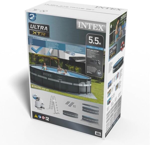 Intex kit Piscine Ultra XTR Ronde Tubulaire (ø) 5,49 x (h) 1,32m – Image 6