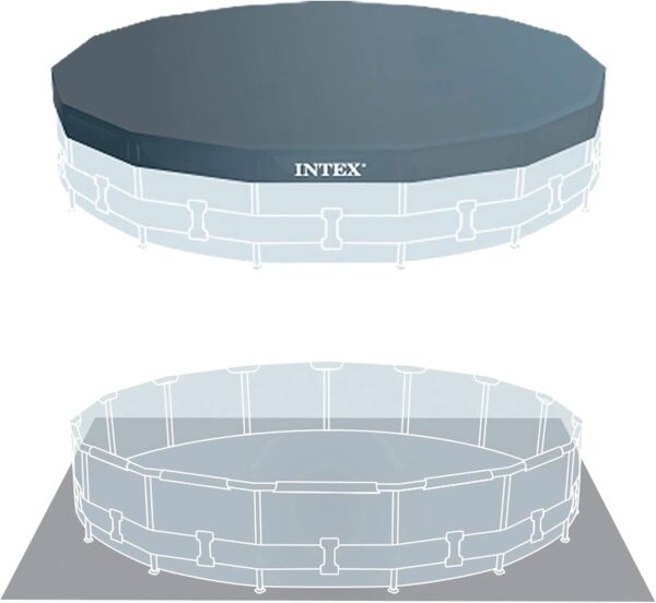 Intex kit piscinette Metal Frame Ronde Tubulaire (ø) 4,57 x (h) 1,22m – Image 6