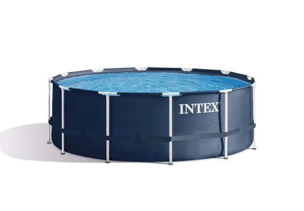 Intex Piscine Frame Rondo 366 x 122 cm – sans Accessoires, avec échelle