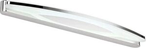 Lampe de miroir LED Compatible with salle de bain, lampe moderne avec abat-jour en acrylique chromé, éclairage d'armoire, lampe murale de chevet, lampe de décoration de chevet...