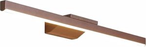 Lampe de salle de bain à LED moderne avec abat-jour en acrylique, lampe de miroir avec 3 couleurs de lumière, applique murale de salle de bain, éclairage de maquillage en métal,...