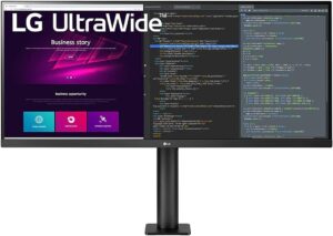 LG Electronics LG ERGO UltraWide 34WN780P-B Ecran PC ultra large 34' - dalle IPS résolution UWQHD (3440x1440), 5ms 75Hz, HDR 10, sRGB 99%, AMD FreeSync, pied ergonomique...