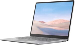 Microsoft Surface Laptop Go, Ordinateur Portable 12,45" (Intel Core i5, 8 Go de RAM, SSD 128 Go, Win 10 Home en Mode S) Platine