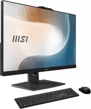 MSI Modern AM242TP 12M-482EU PC tout-en-un - Dalle IPS 23,8", Intel Core i5-1235U, 16 Go DDR4, SSD 512 Go PCIe 4.0 NVMe, WiFi 6E, webcam, haut-parleurs, clavier/souris, Windows...