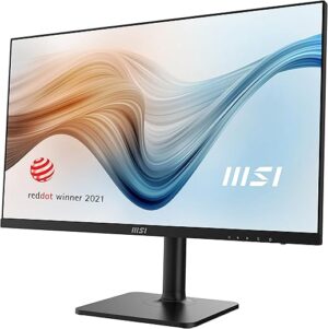 MSI Modern MD272QP Écran Bureautique 27" WQHD - Dalle IPS 2560x1440, 75Hz / 4ms, Confort Oculaire, Contraste 1000:1, Haut-Parleurs Intégrés, DisplayPort 1.2, HDMI 1.4b, USB...