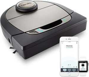 Neato Robotics D7 Aspirateur Robot Intelligent - Compatible avec Alexa - Robot aspirateur avec station de charge, Wi-Fi & App