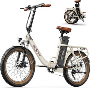 OneSportWay Vélo Électrique Pliable de 20 Pouces, Ebike avec Moteur 250W et Batterie Amovible 48V 17Ah, Écran LCD et Connexion Bluetooth, 3 Modes de Conduite, Velo Electrique...