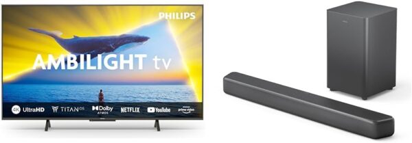 Philips Ambilight 43PUS8109 Smart TV LED 4K with Philips TAB5309 Barre de Son – Image 8