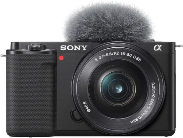 Sony Alpha ZV-E10 | Appareil photo vidéo hybride APS-C Vlog avec optique zoom motorisée 16-50mm f/3.5-5.6 (écran orientable pour le vlogging, vidéo 4K, autofocus en temps réel...