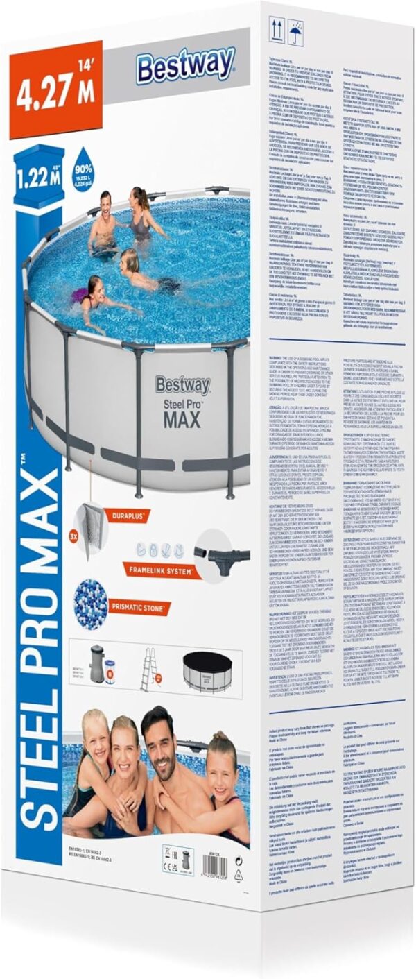 Steel Pro MAX™ 14' x 48"/4.27m x 1.22m Pool Set – Image 4