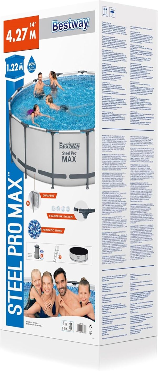 Steel Pro MAX™ 14' x 48"/4.27m x 1.22m Pool Set – Image 5