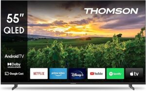 THOMSON Smart TV 55QA2S13 55 Pouces (139 cm) QLED Télé Smart Android TV