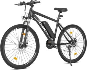 Touroll U1 Vélo Électrique, 26"/29" Vélo Électrique en Montagne pour Adulte, VTT électrique 250 W, Batterie Amovible 13AH, Autonomie 65 km, E-Bike 21 Vitesses