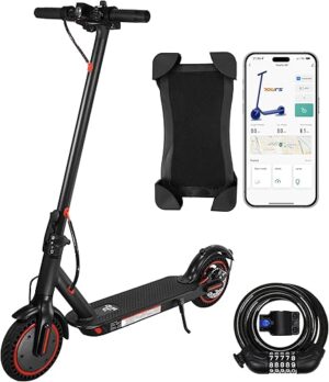Trottinettes électriques de 8,5 Pouce, Batterie de Classe A de 10,4 Ah, 3 Modes de Vitesse, portée de 15 à 21 milles et Charge de 120 kg avec Support de téléphone Portable et...