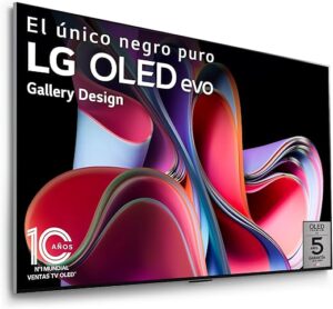 TV OLED Evo LG OLED65G3 164 cm 4K UHD Smart TV 2023 Noir et Argent
