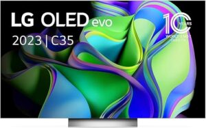 TV OLED Evo LG OLED77C3 195 cm 4K UHD Smart TV 2023 Noir et Argent