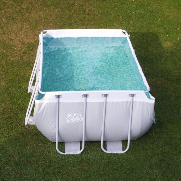 your GEAR Piscine à cadre en acier - Différents modèles/tailles - Ronde, rectangulaire ou carrée - 70-122 cm de haut - Avec cadre en acier - 300 x 200, 300 x 300, 400 x 200, Ø... – Image 8