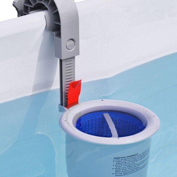 yourGEAR Piscine familiale XL Grise 3x2x1m avec Skimmer/écumoire - Bassin à Cadre en Acier Piscine de Jardin Pataugeoire – Image 8